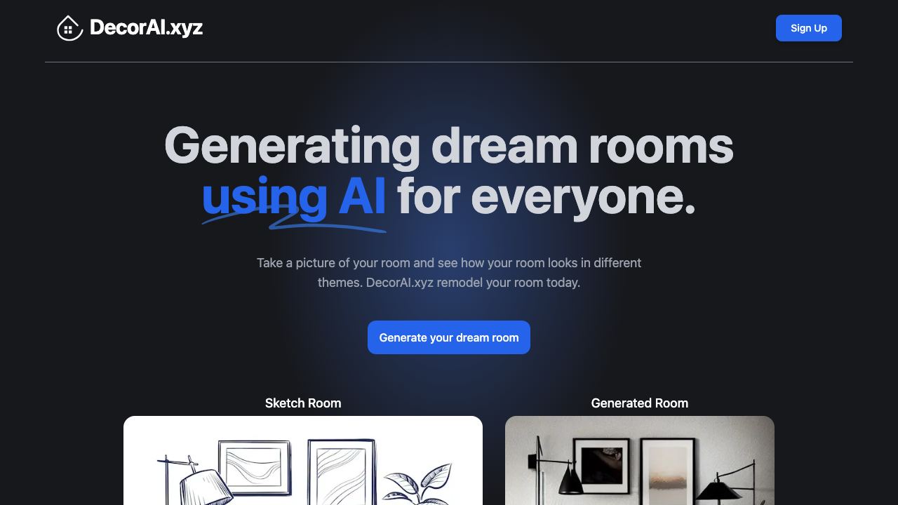 Decor AI 网站截图