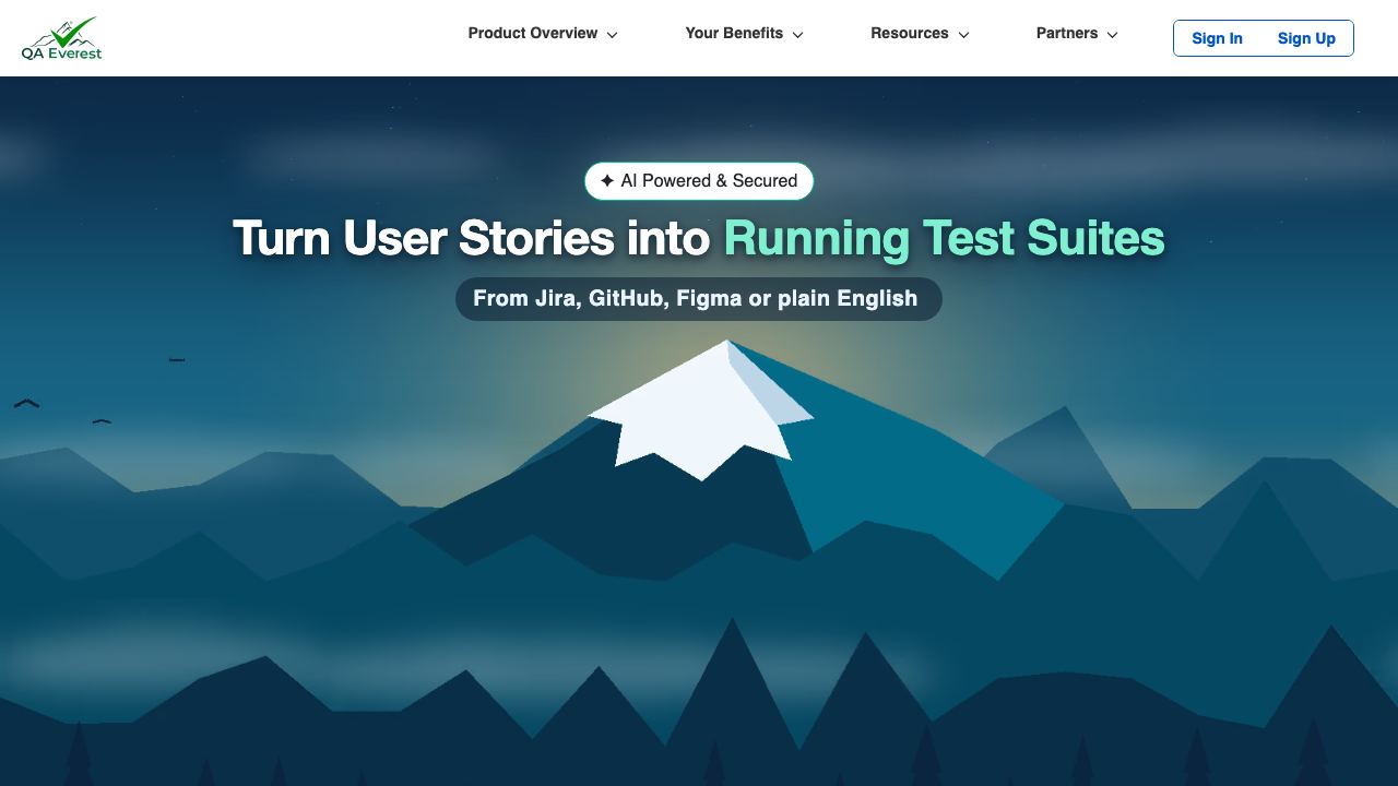 AI Generated Test Cases 网站截图