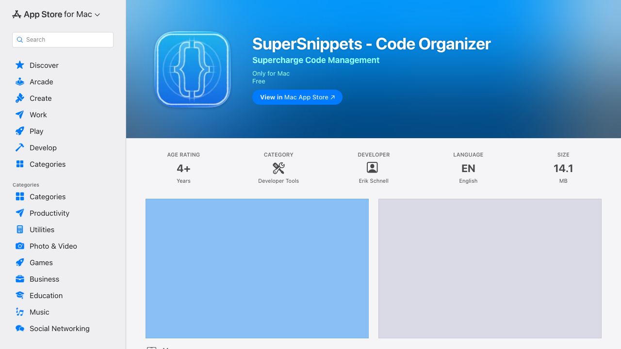 SuperSnippets - Code Organizer 网站截图