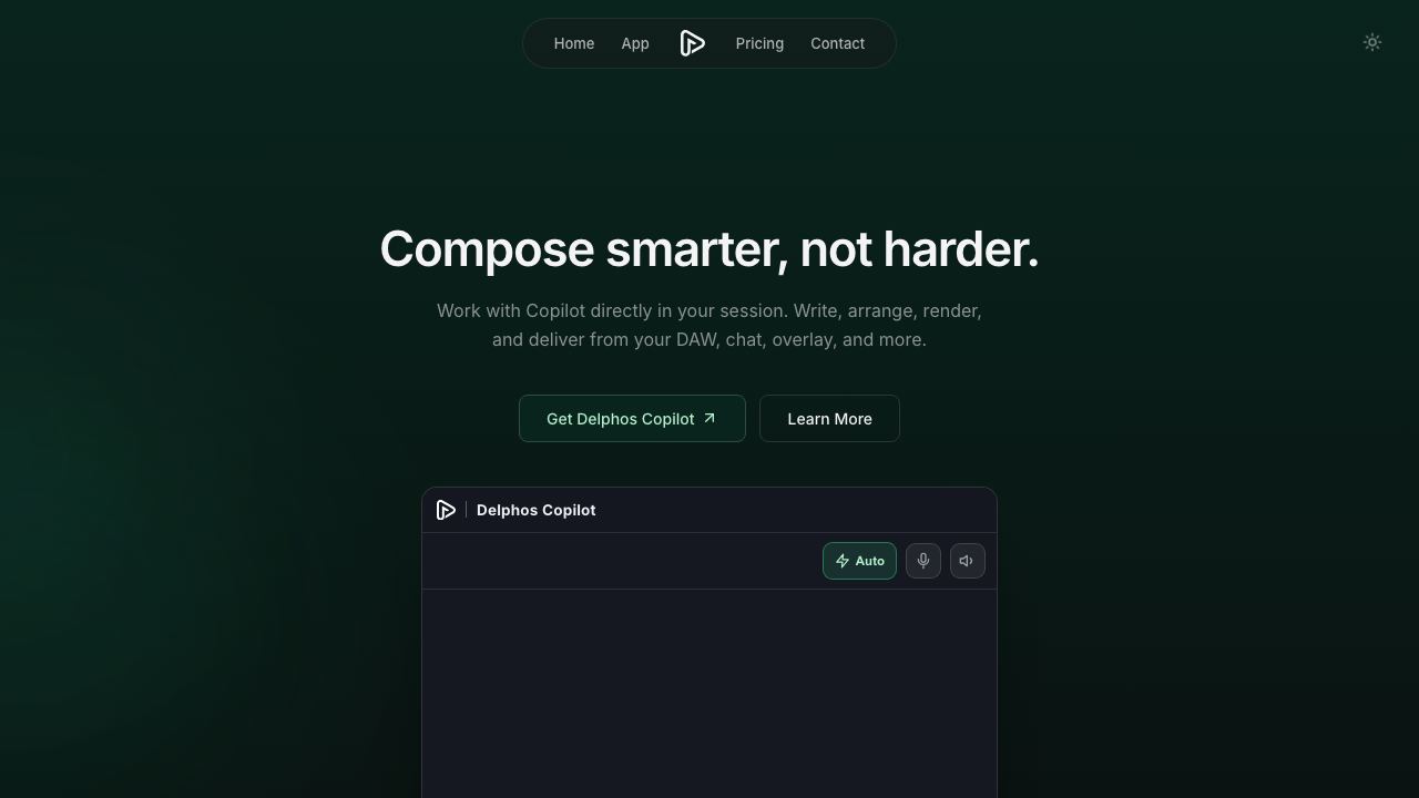 Delphos | AI Music 网站截图