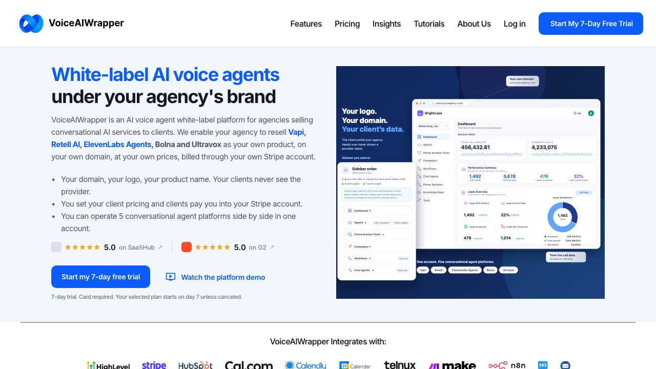 VoiceAIWrapper 网站截图