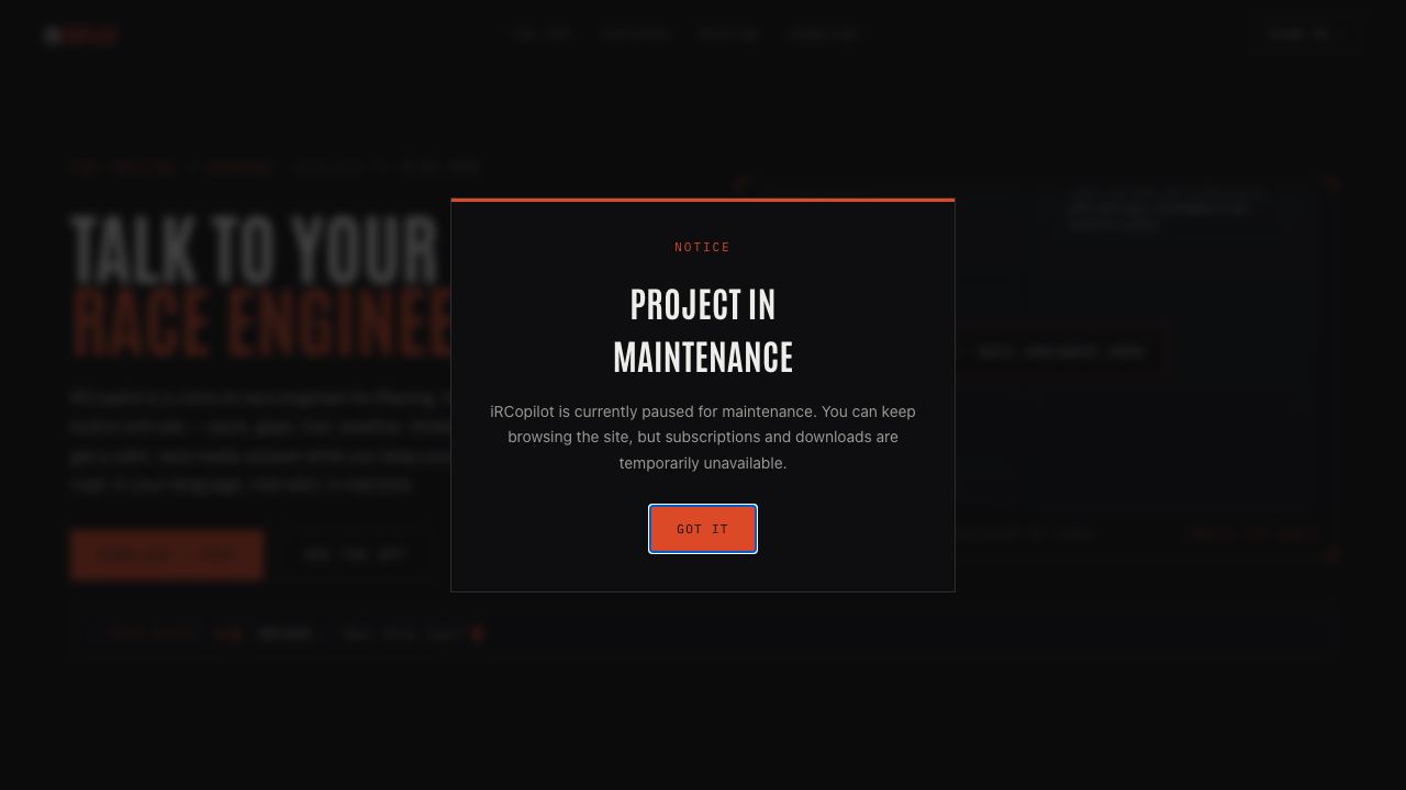 IRCopilot website screenshot