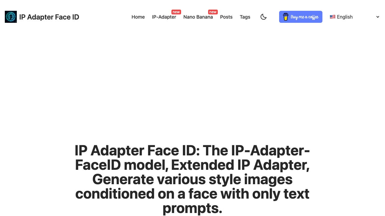 IP-Adapter-FaceID AI 网站截图