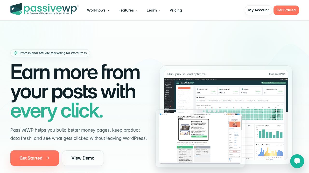 PassiveWP 网站截图