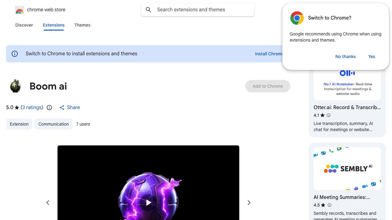 Boom ai 网站截图