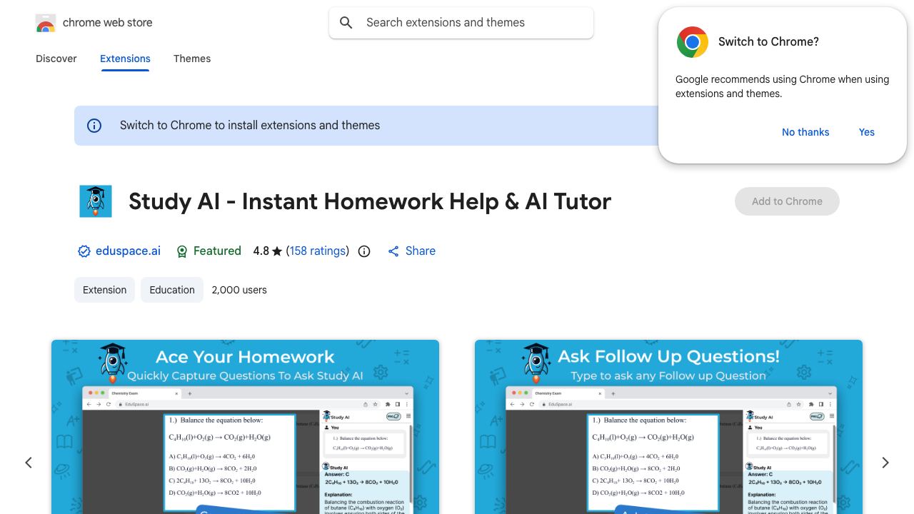 Study AI - Powerful AI Tutor 网站截图