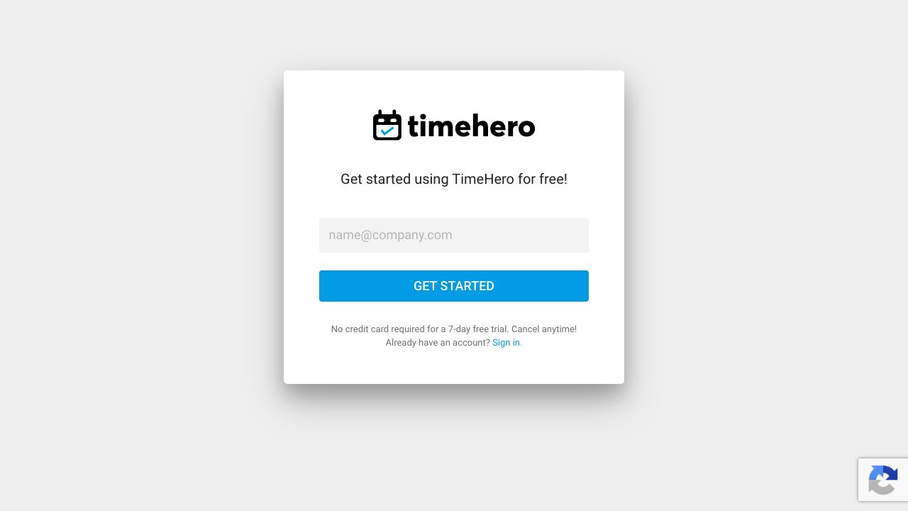 TimeHero 网站截图