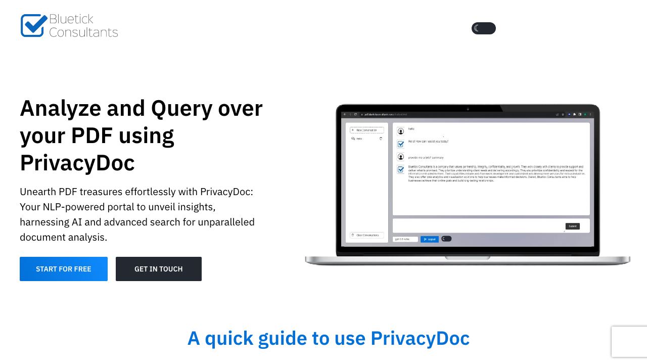 PrivacyDoc 网站截图