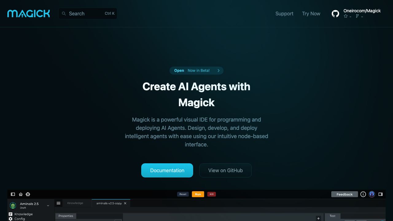 Magick 网站截图