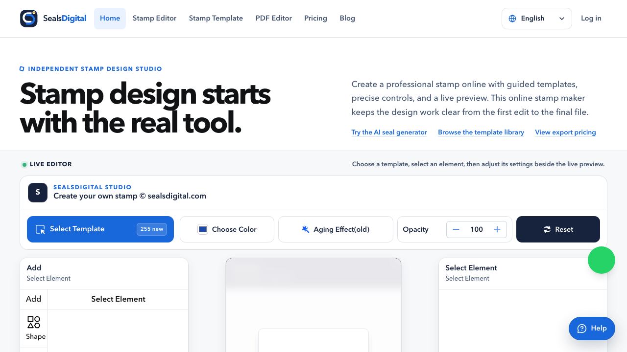 DigitalSeal Studio 网站截图