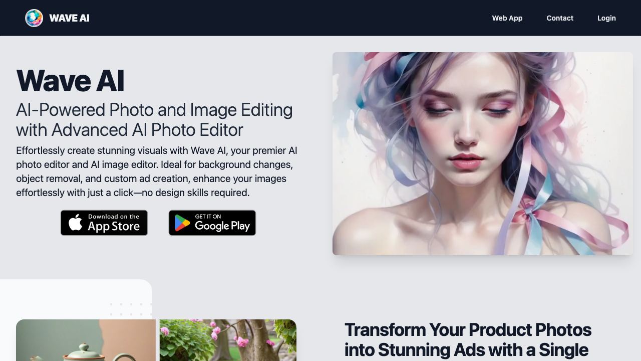 WaveAI - AI Editor 网站截图