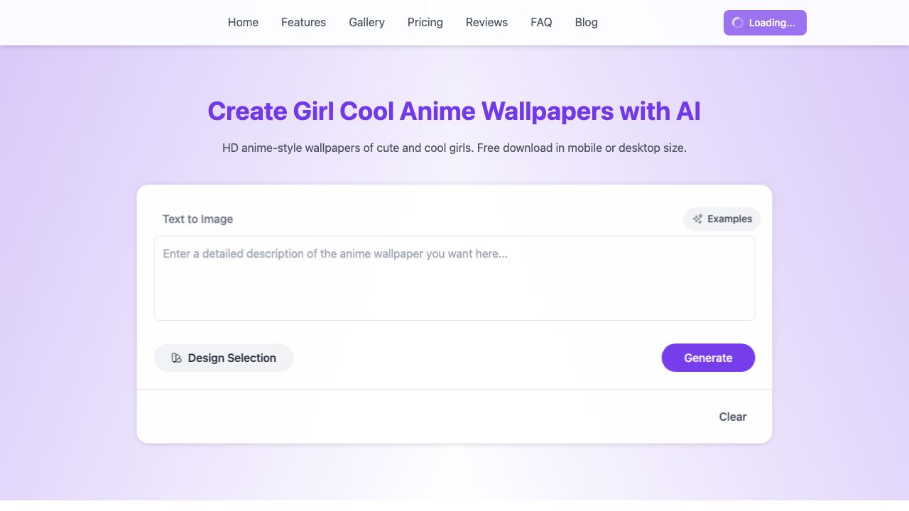 Girl Cool Anime Wallpaper 网站截图