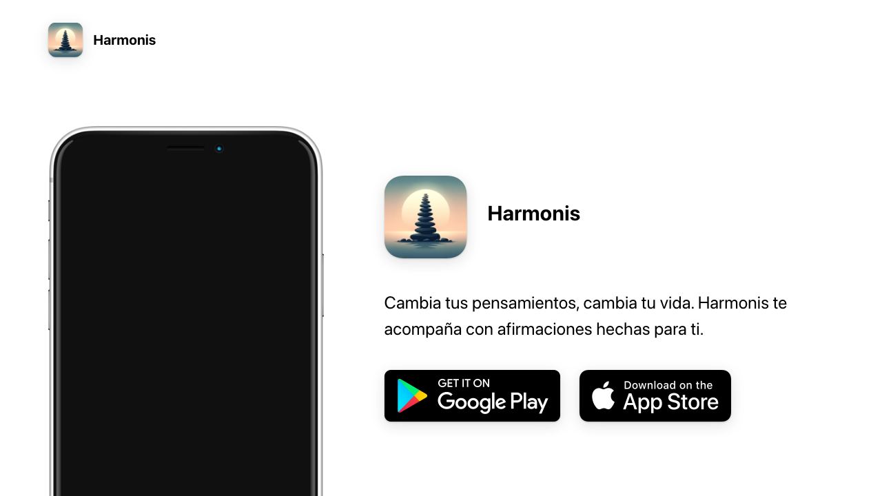 Harmonis - Afirmaciones Personalizadas 网站截图