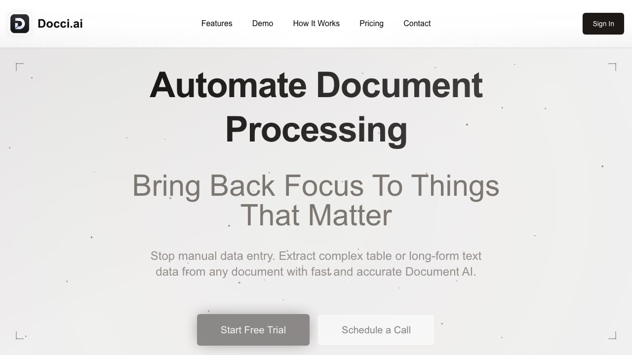 Docci.ai 网站截图