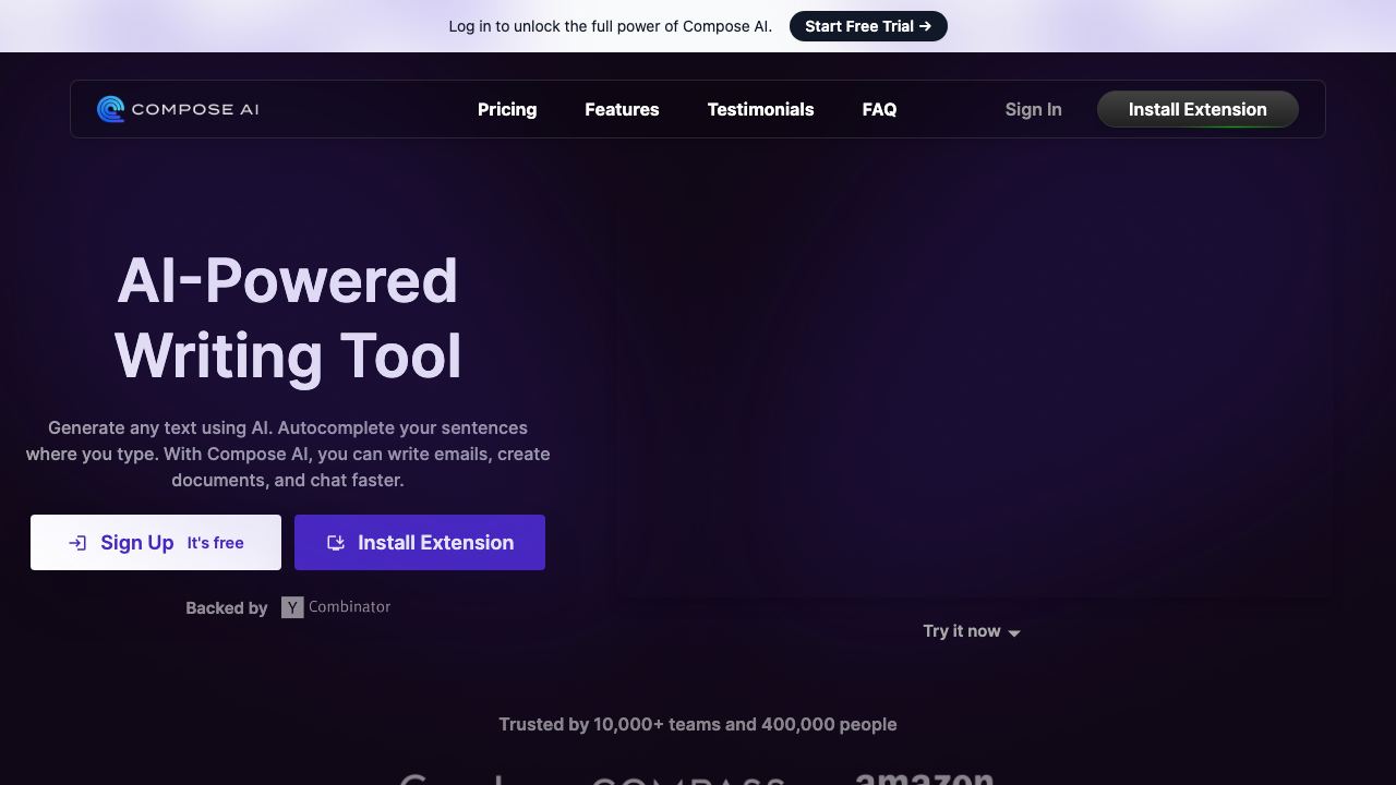 Compose AI 网站截图