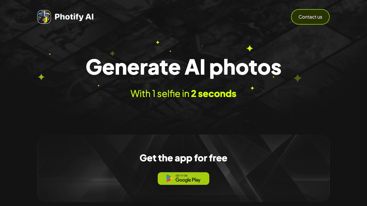 Photify AI 网站截图