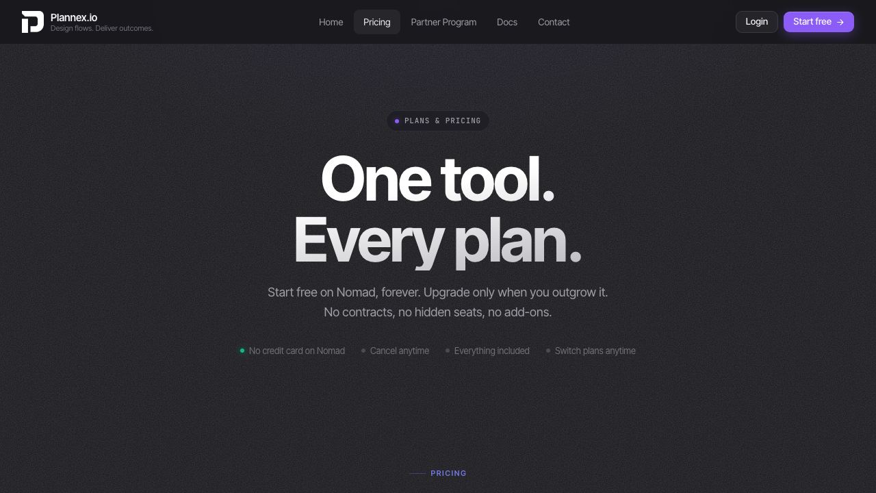 Plannex 网站截图