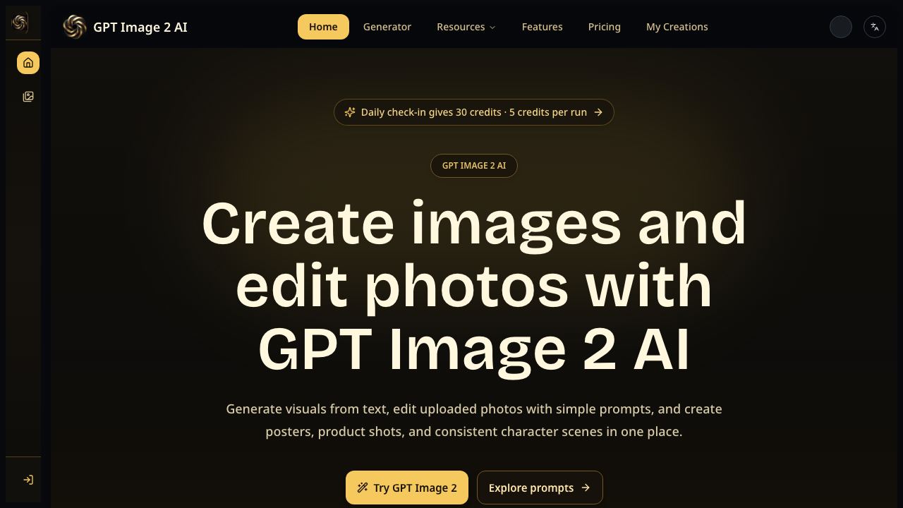 Gpt Image 2 AI 网站截图