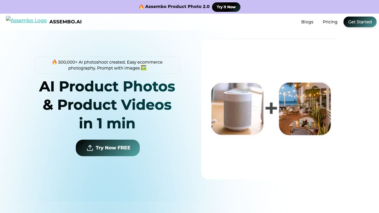 Assembo website screenshot