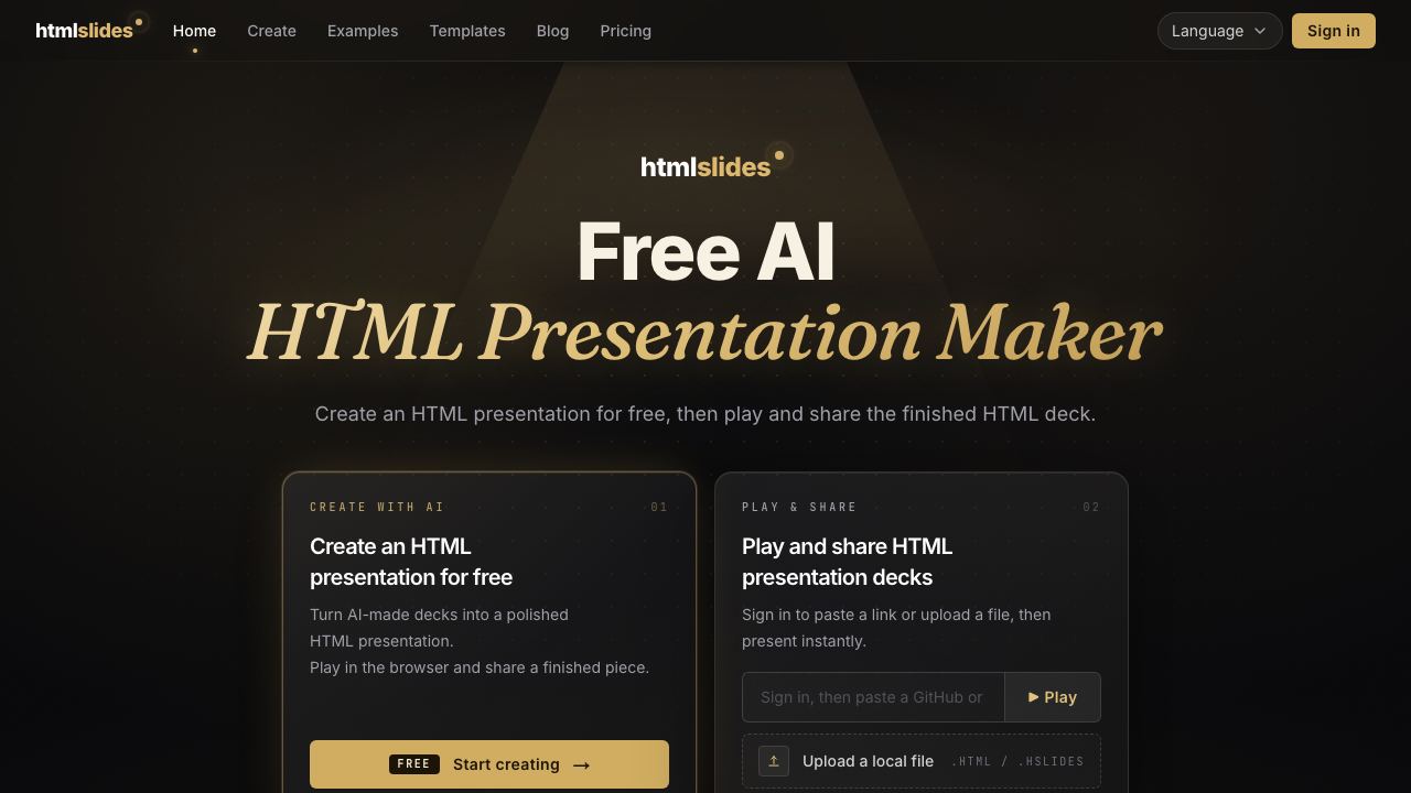 htmlslides 网站截图