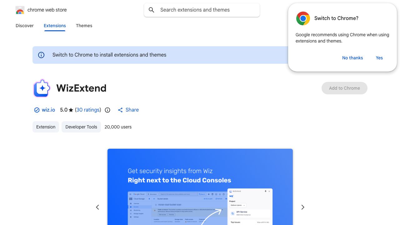 Wiz: Cloud Security in Your Cloud Portal 网站截图