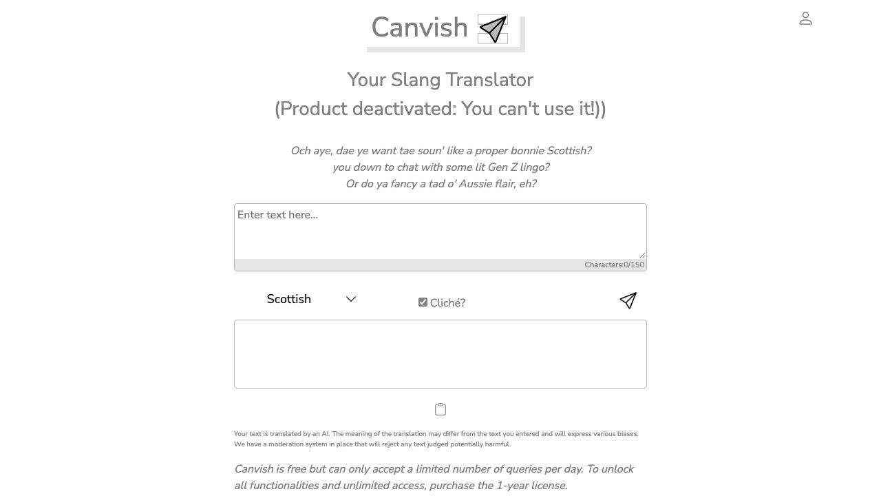 Canvish 网站截图