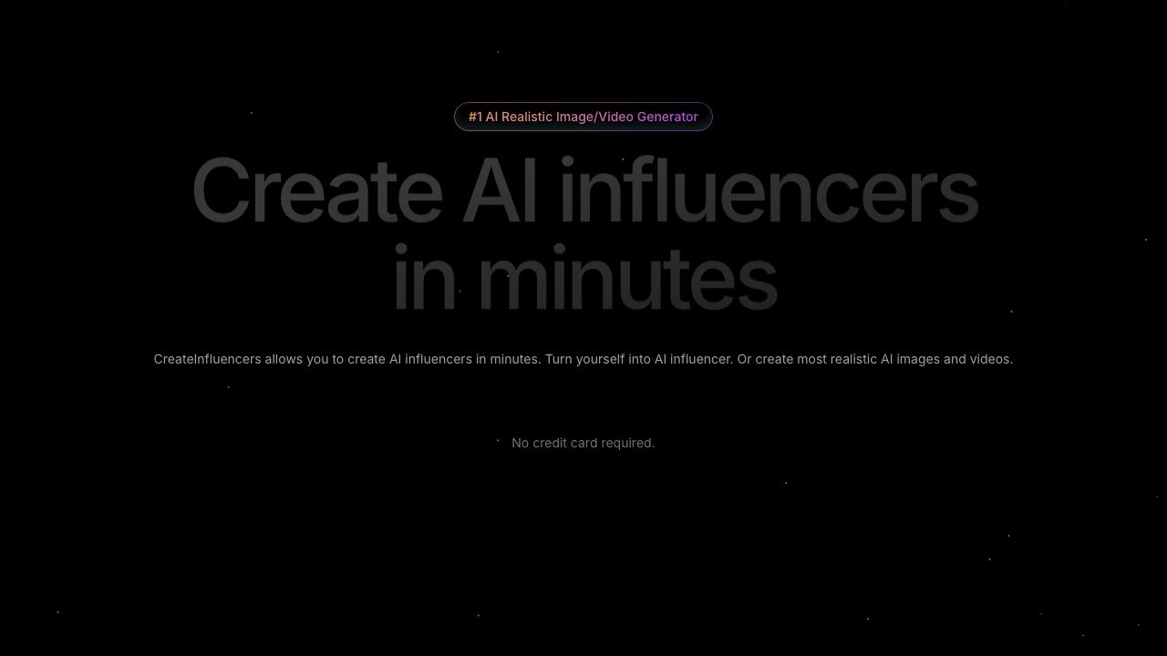 AIFluencerPro 网站截图