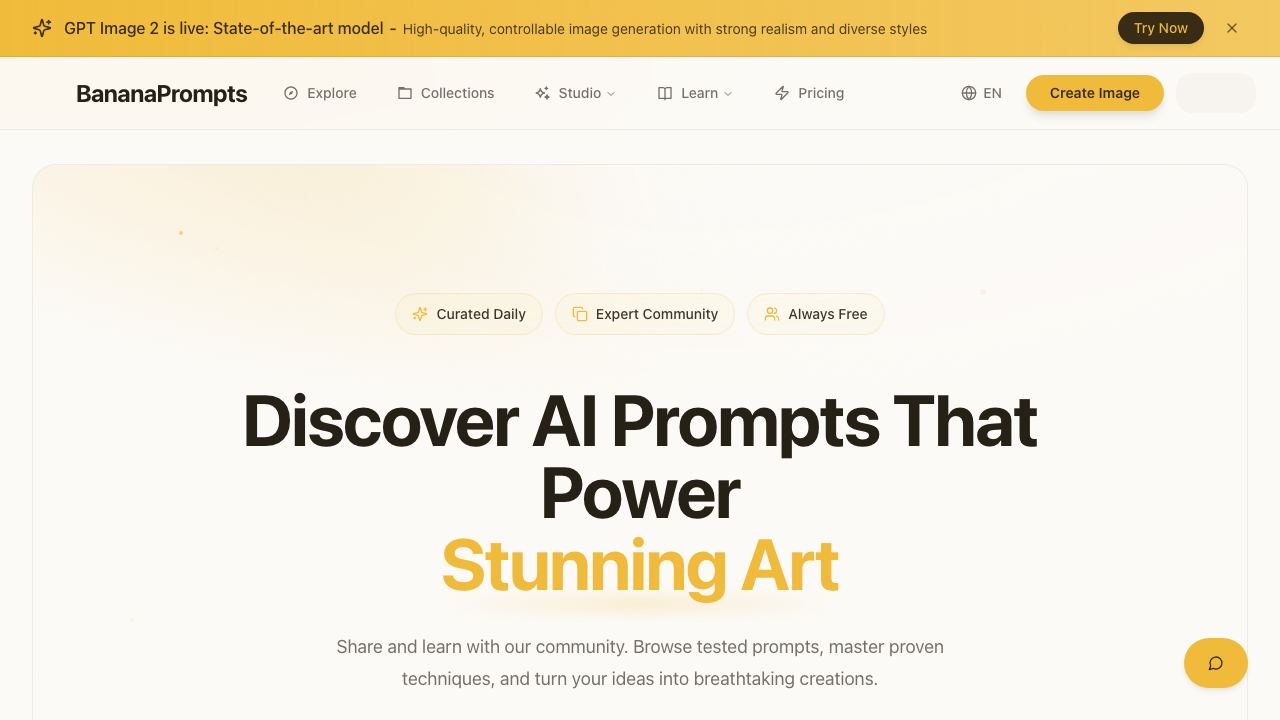 New Nano Banana Prompts website screenshot
