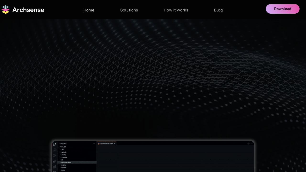 Archsense 网站截图