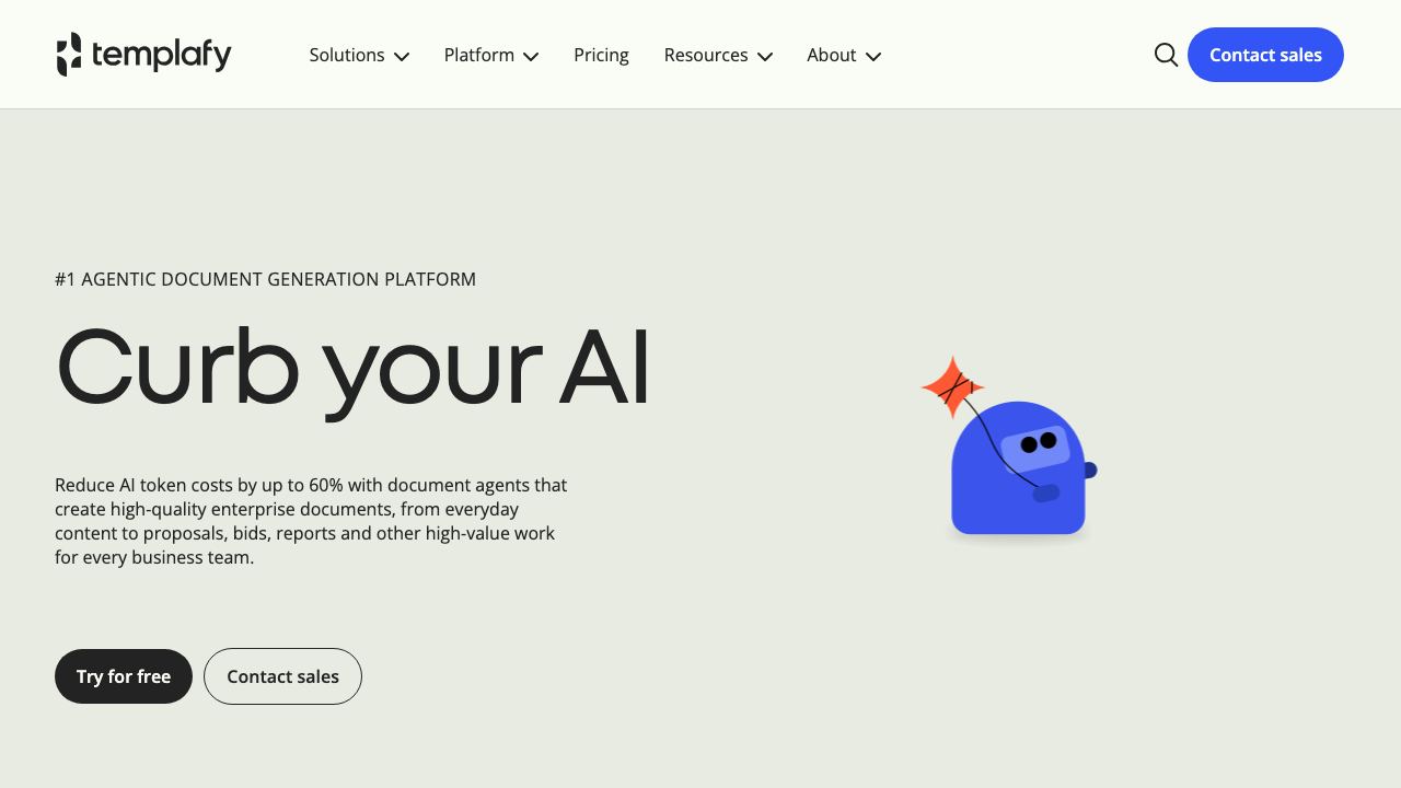 Templafy website screenshot