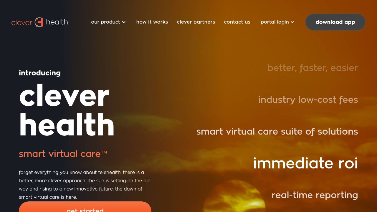 cleverhealth.ai 网站截图