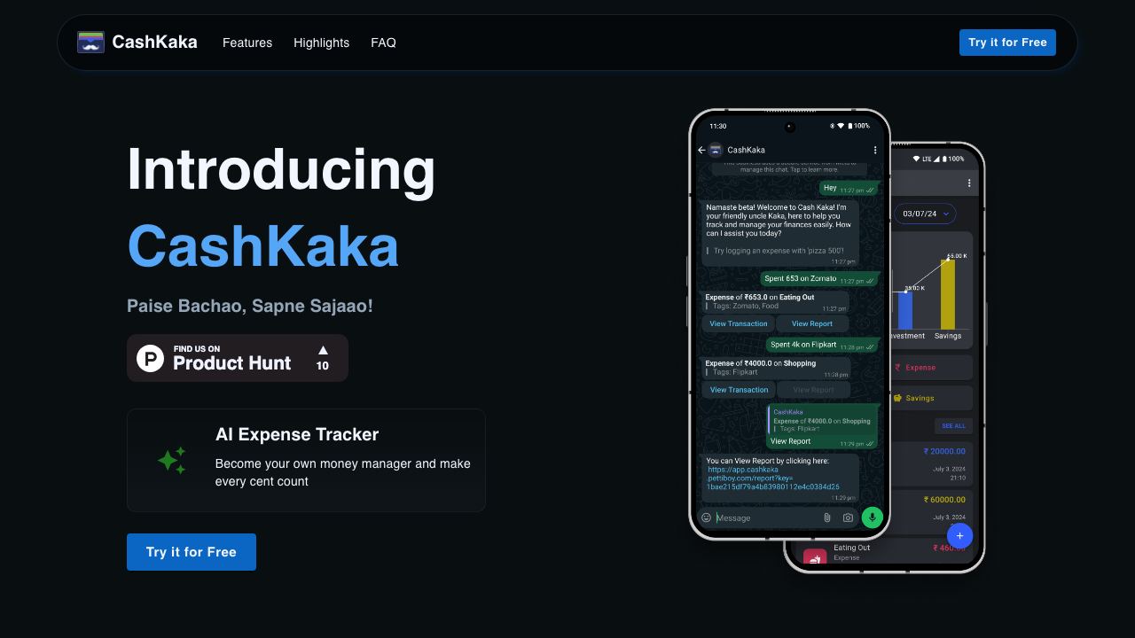 CashKaka website screenshot