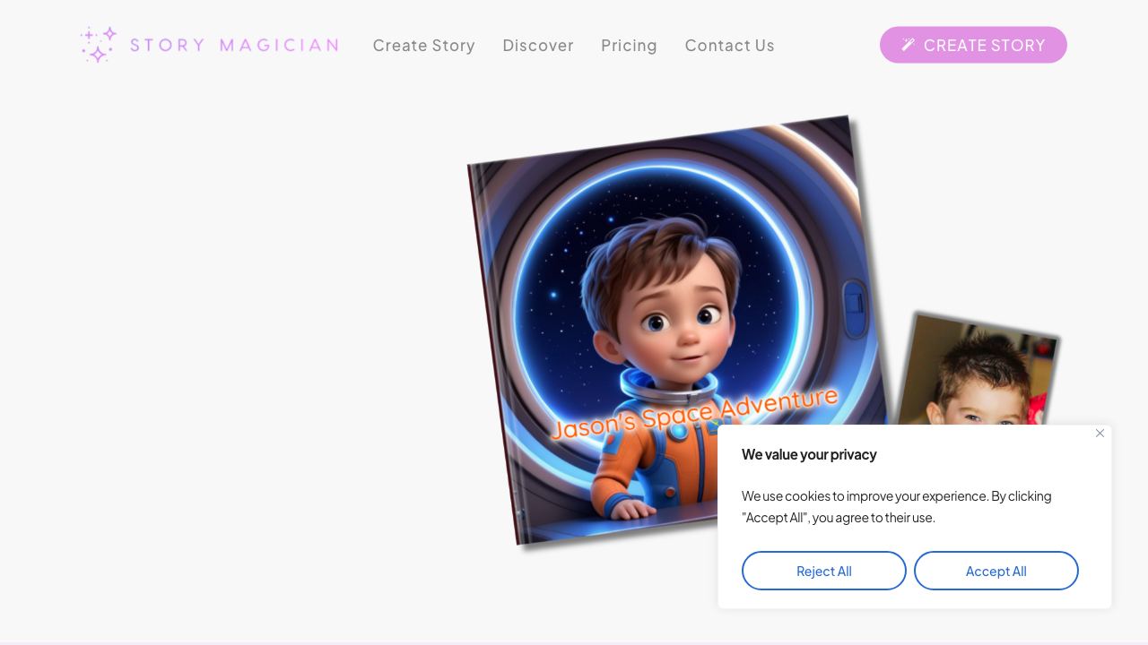 StoryMagician AI 网站截图