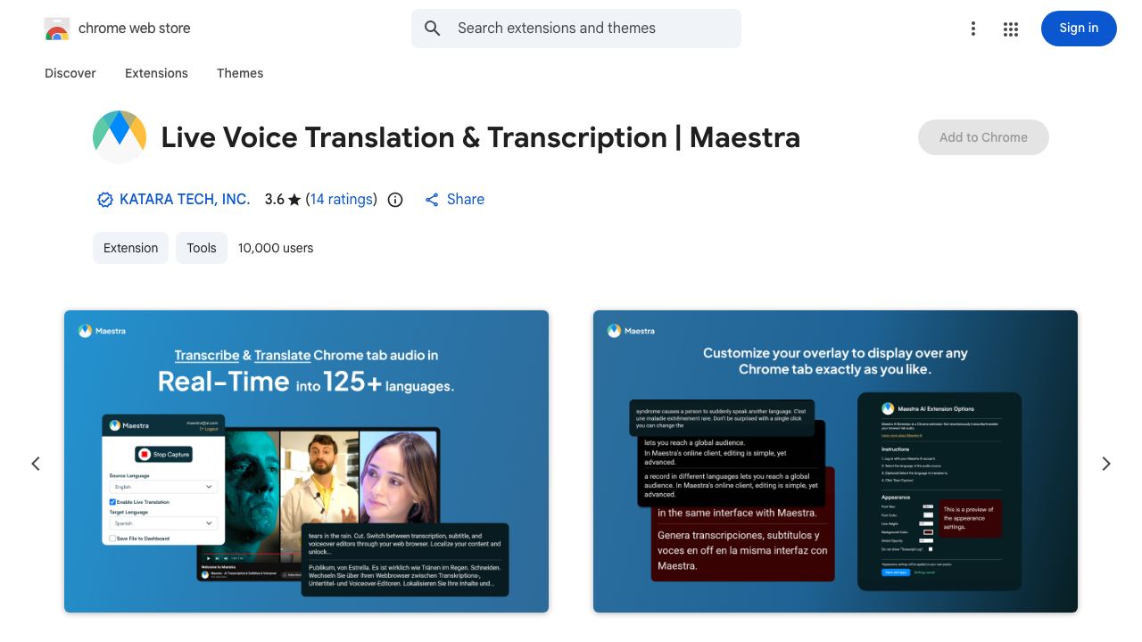 Live Voice Translation & Transcription | Maestra 网站截图