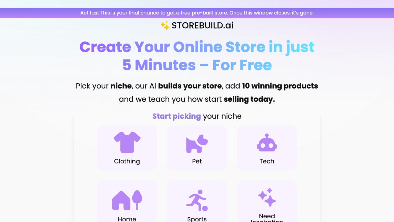 Storebuild.ai 网站截图
