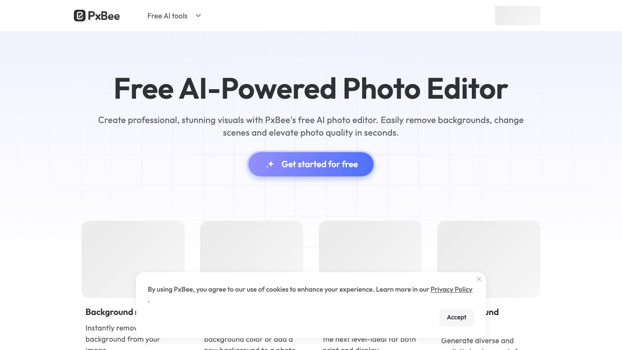PxBee website screenshot