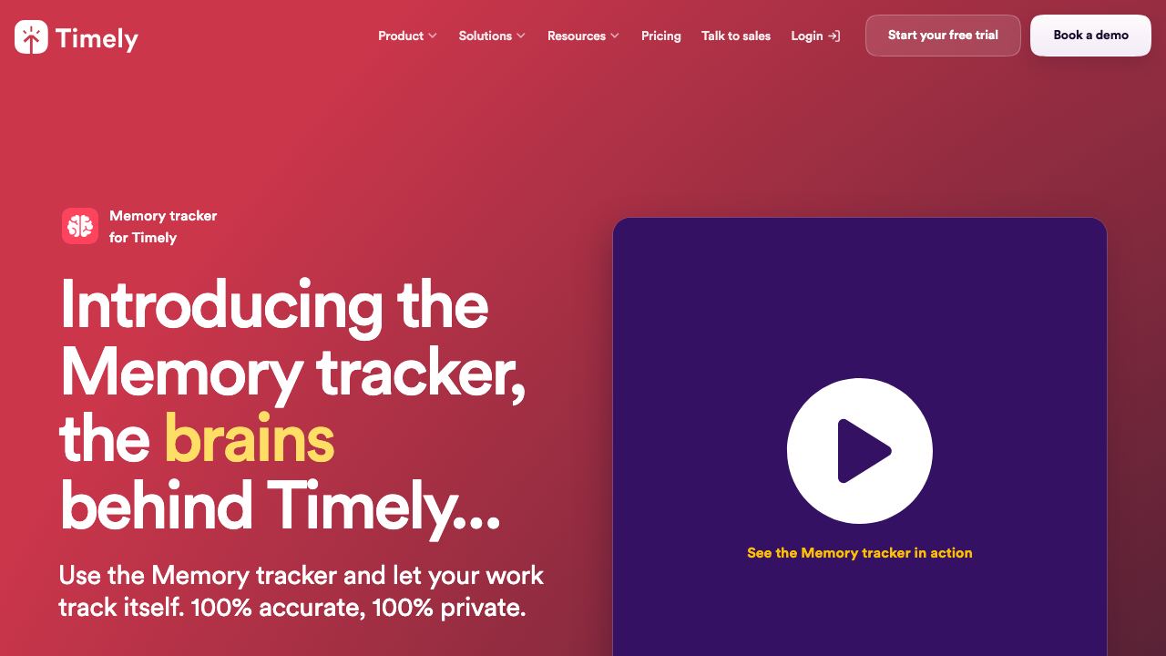 Timely website screenshot