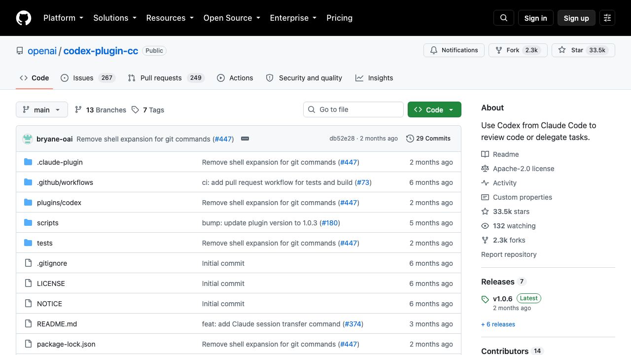 codex-plugin-cc 网站截图