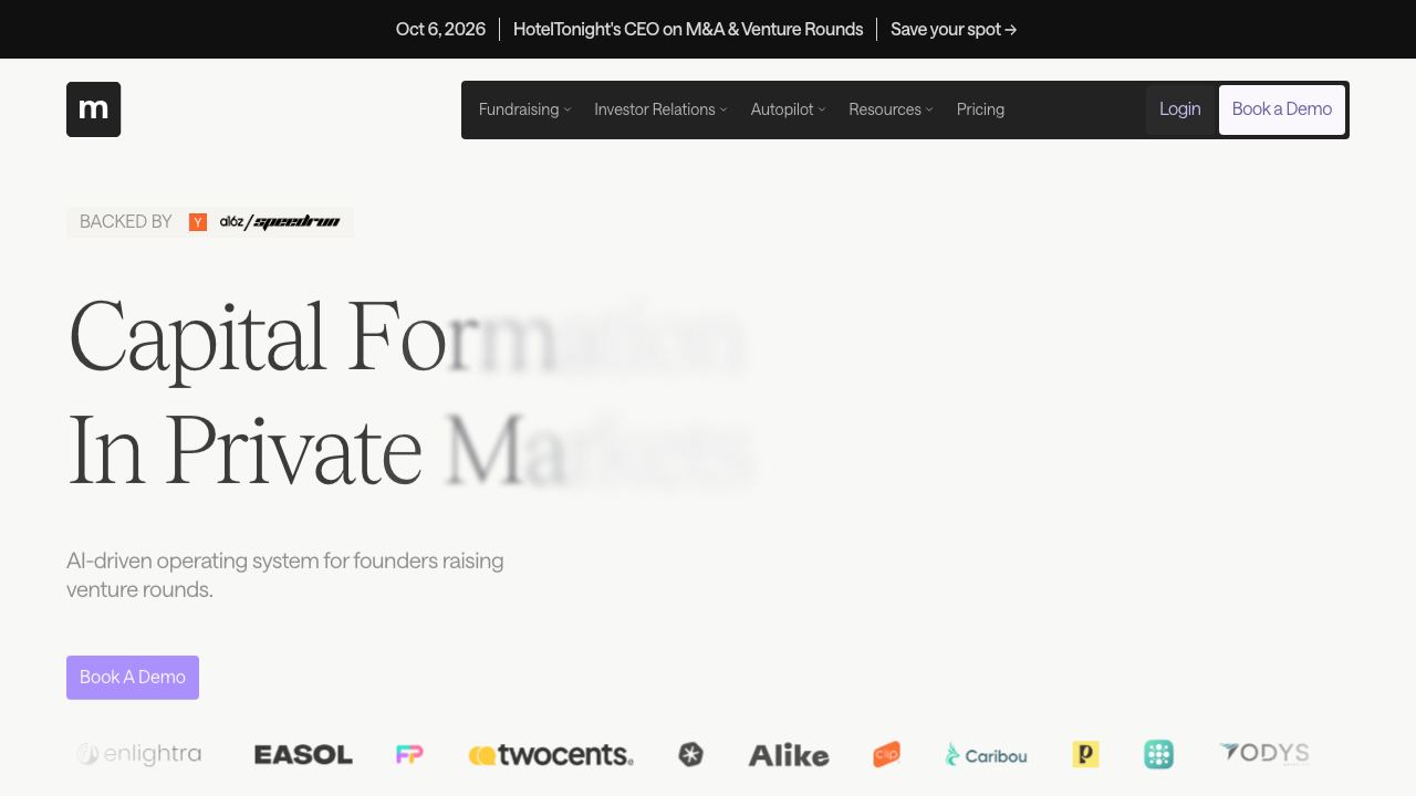Metal website screenshot
