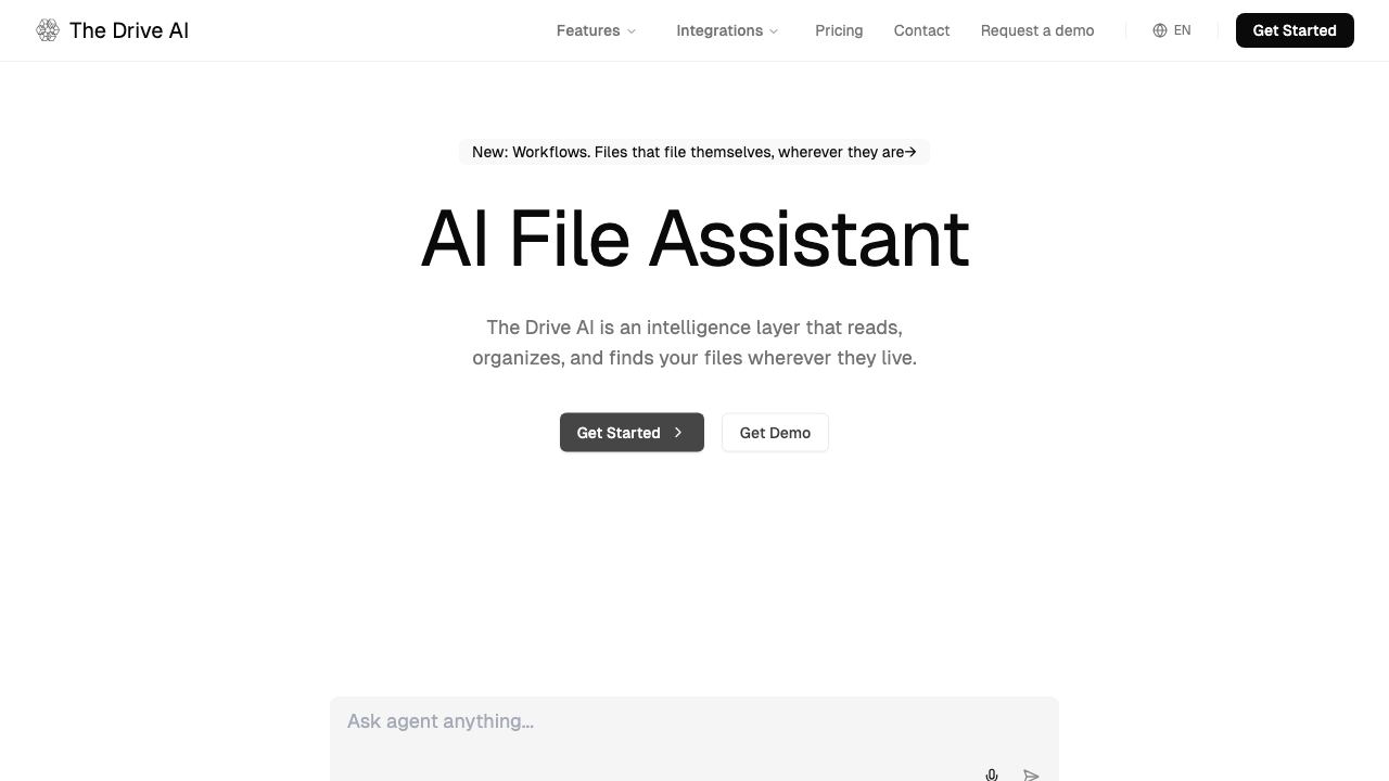 The Drive AI website screenshot