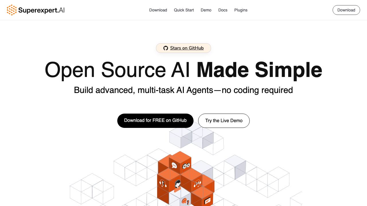 SuperExpert.AI 网站截图