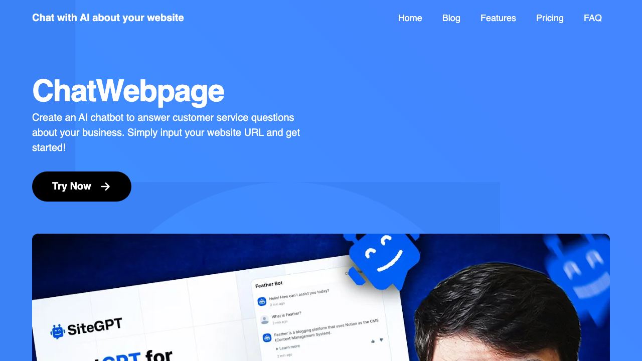 ChatWebpage website screenshot