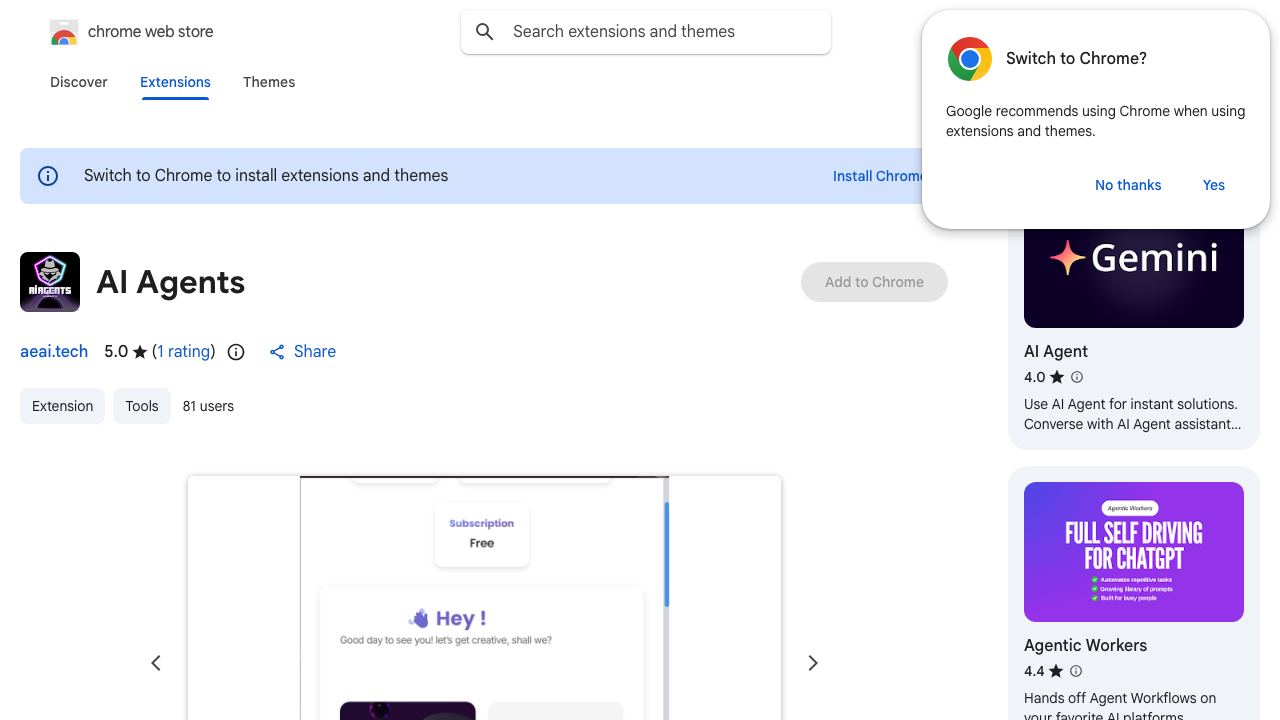 AI Agents 网站截图