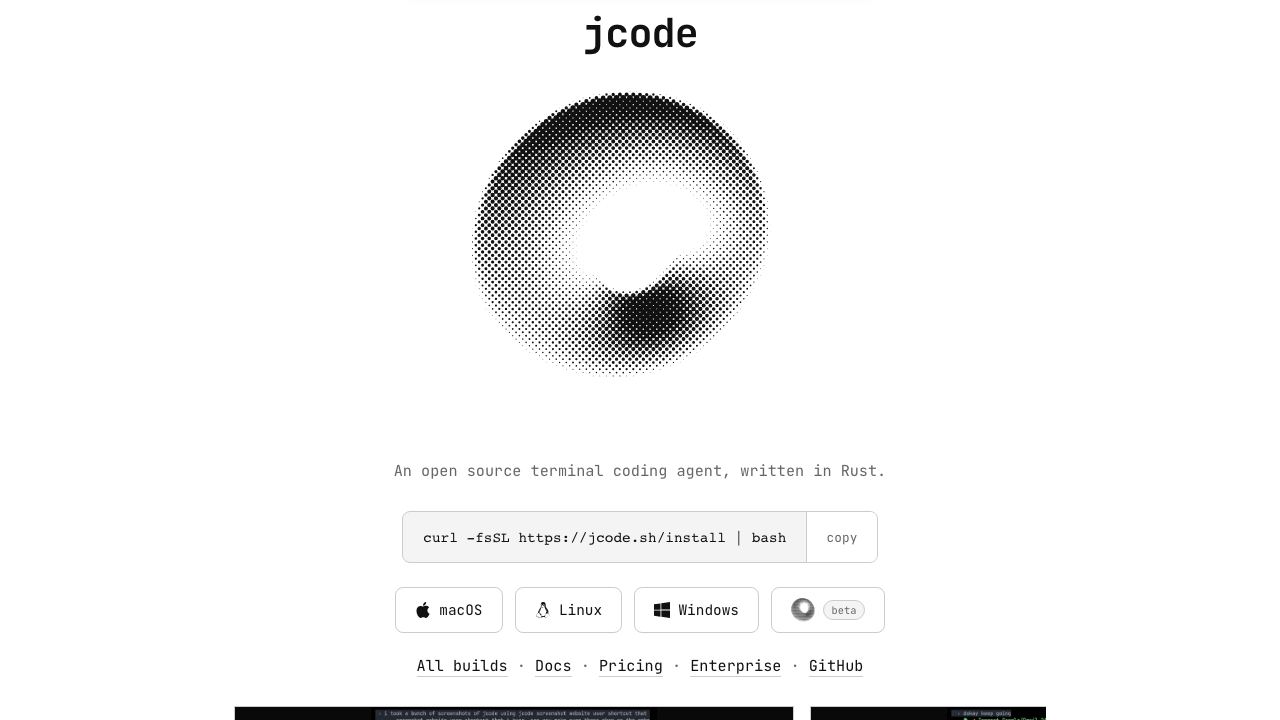 Jcode.sh 网站截图
