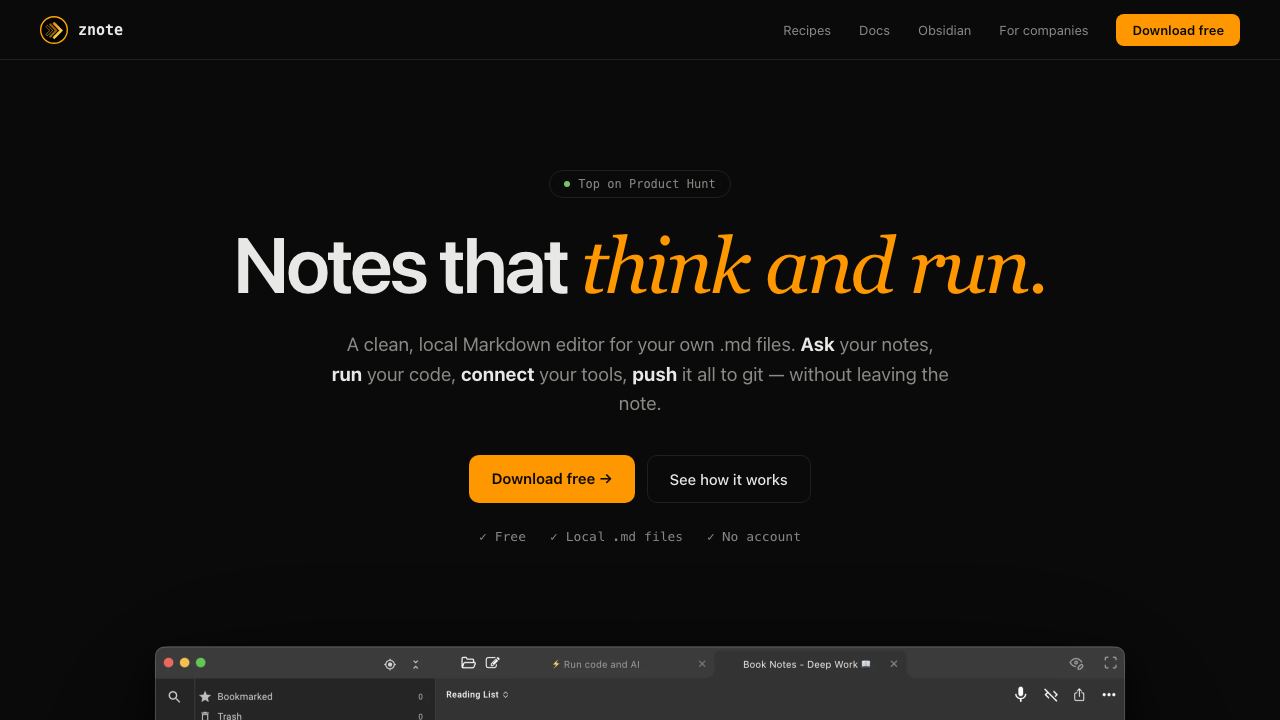 Znote AI 网站截图