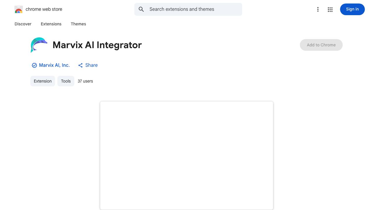 Marvix AI Integrator website screenshot