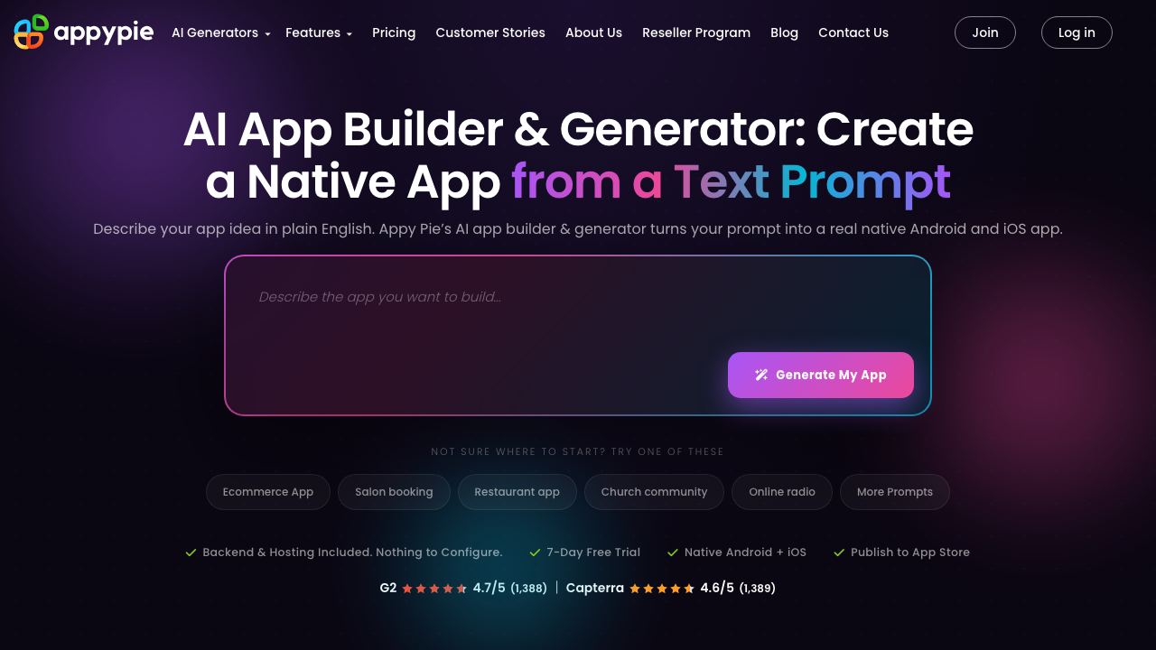Appypie 网站截图