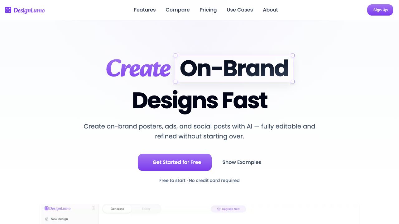 DesignLumo 网站截图
