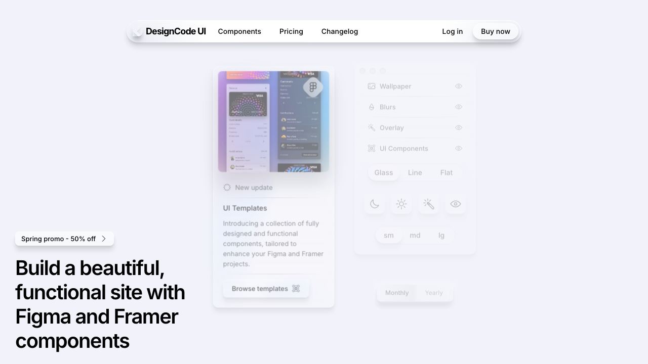 DesignCode UI 网站截图