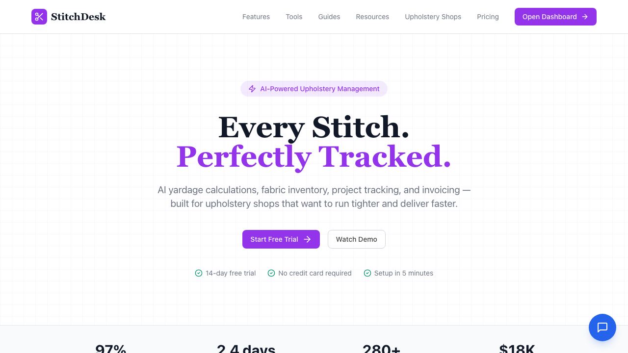 StitchDesk 网站截图